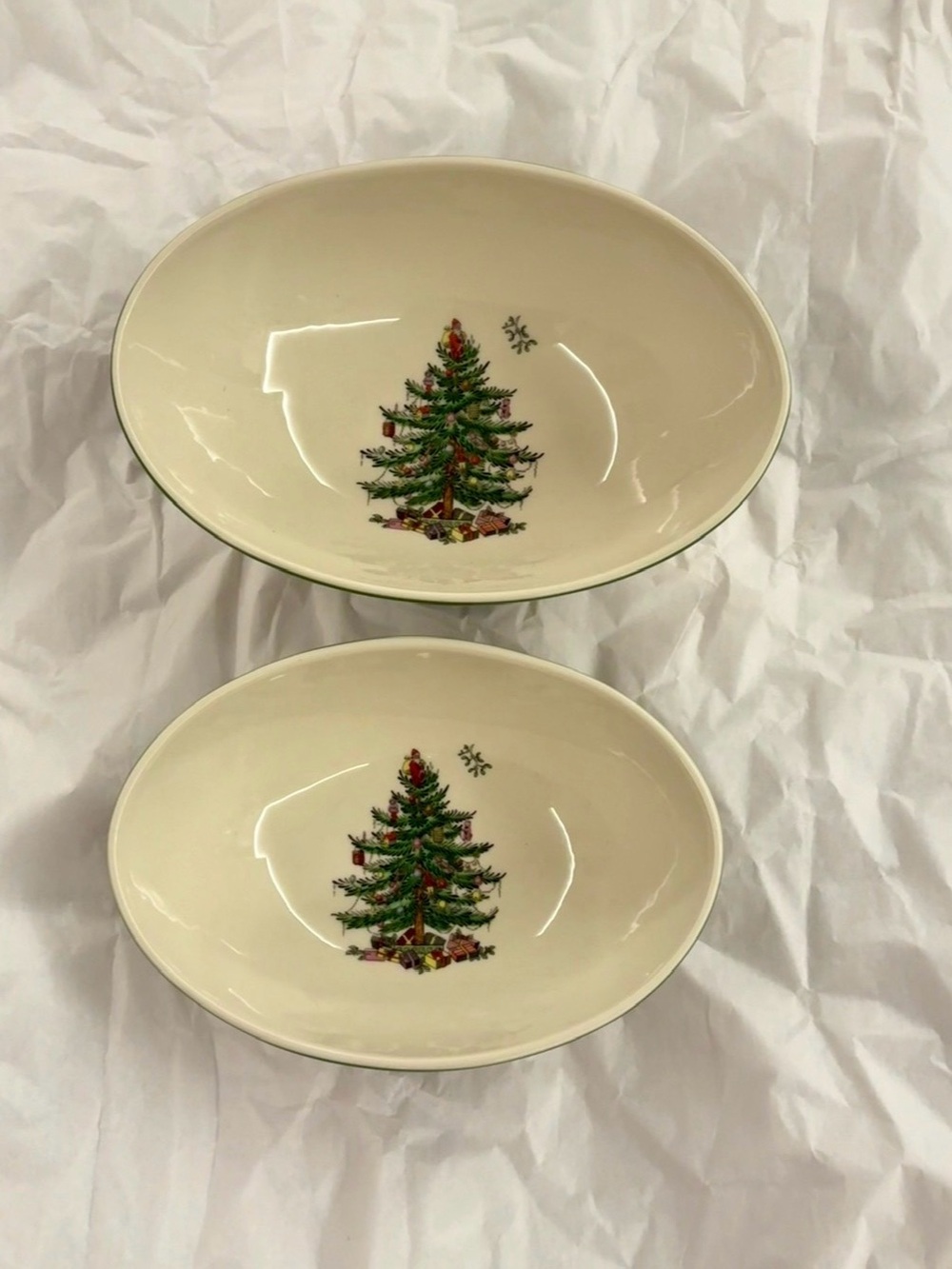 Spode Christmas Oval Serving Bowls